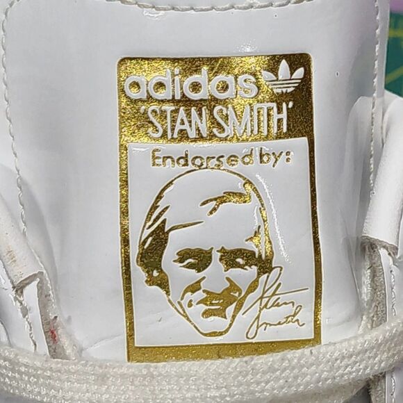 Adidas Stan Smith shiny white black snakeskin FV3422 10 - Picture 9 of 12